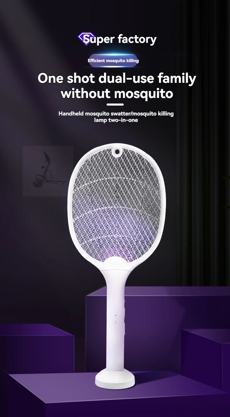 2-in-1 Intelligenter Insektenvernichter mit USB-Aufladestation, Mückenfalle & Fliegenfänger, 3-Schicht-Sicherheitsnetz, für Zuhause/Terrasse/Camping – Detail 1