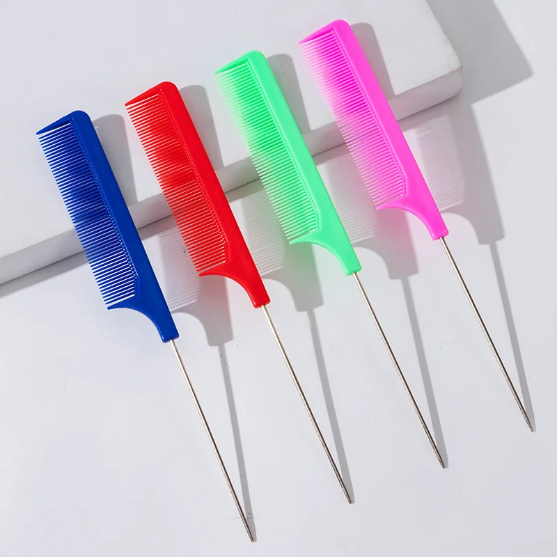

Steel Needle Pointed Tail Comb Hairdresser Hairdressing Combs Hair Salon Hair Dye Hairbrush Photographic Studio Styling Brush