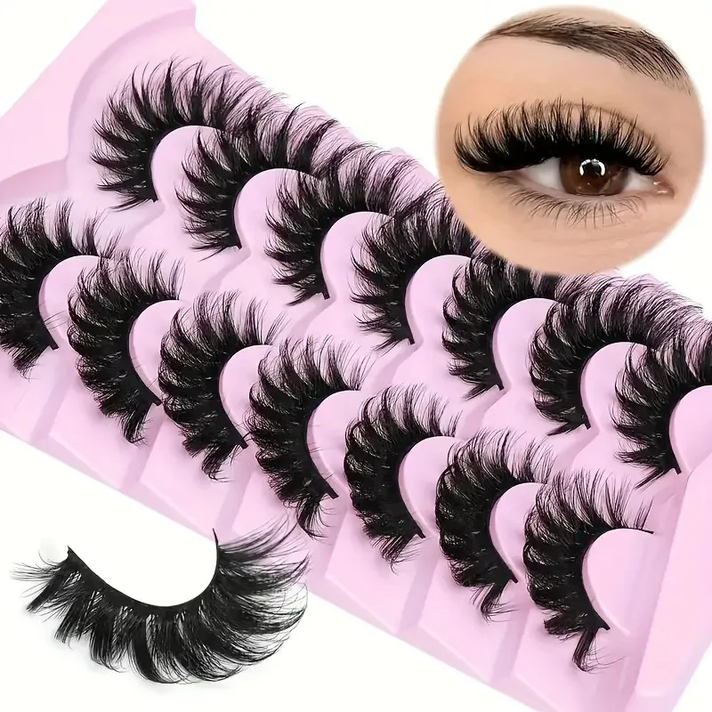 7 pairs of cat eye false eyelashes, fluffy and curly, naturally extending, very suitable for daily and special activities