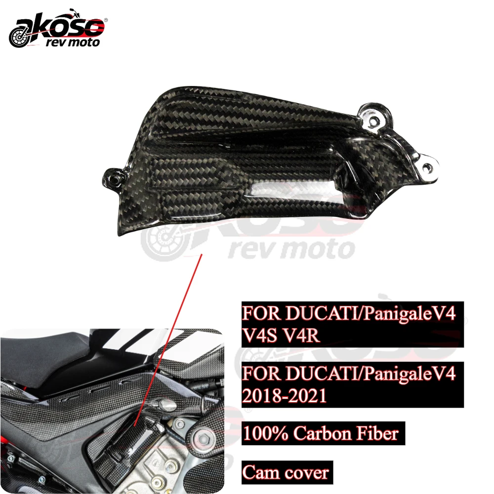 

Engine Cam Cover Anti-scald Protection Guard For Ducati Streetfighter/Panigale V4 S R 2018-2021 Real Carbon Fiber Accessories