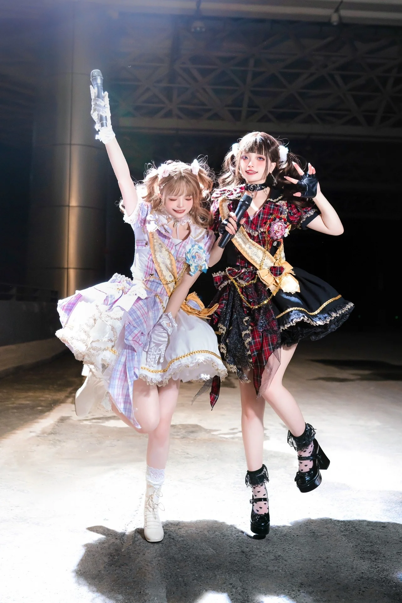 

2026 новый сценический костюм Idol Reserve Cheered Lolita Idol, комплект из двух предметов, поющая одежда и женский групповой стиль Лолита