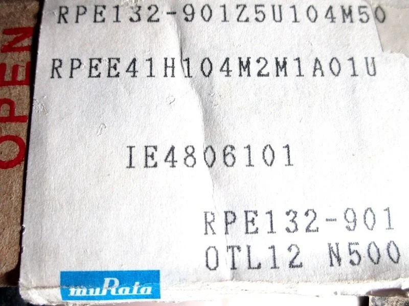 104 متر 50 فولت متجانسة مكثف RPEE41H104M2M1A01U الأزرق الملعب 5 اليابان موراتا