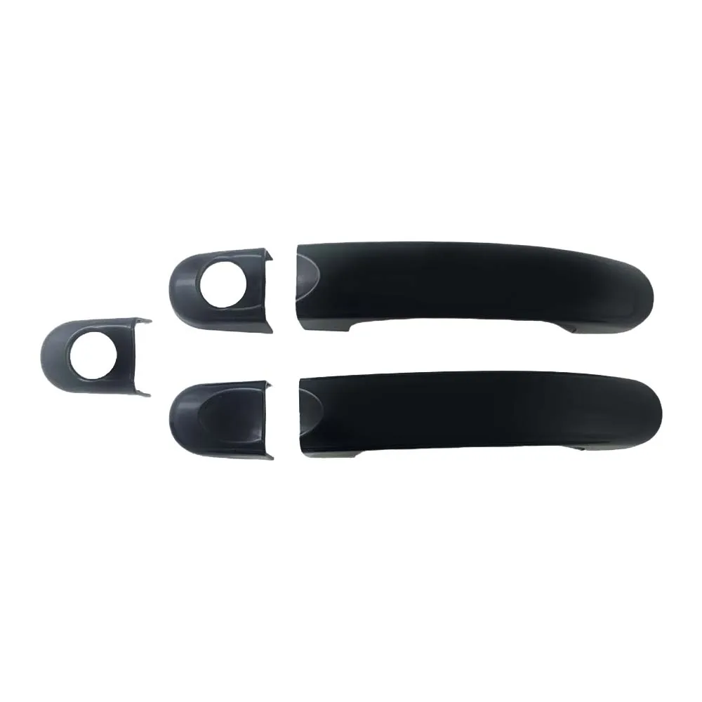 Car Upgrade Glossy Black Carbon Fiber Door Handle Cover Trim For Volkswagen Beetle 1998 - 2011 Chrome Car Decoration Accessories