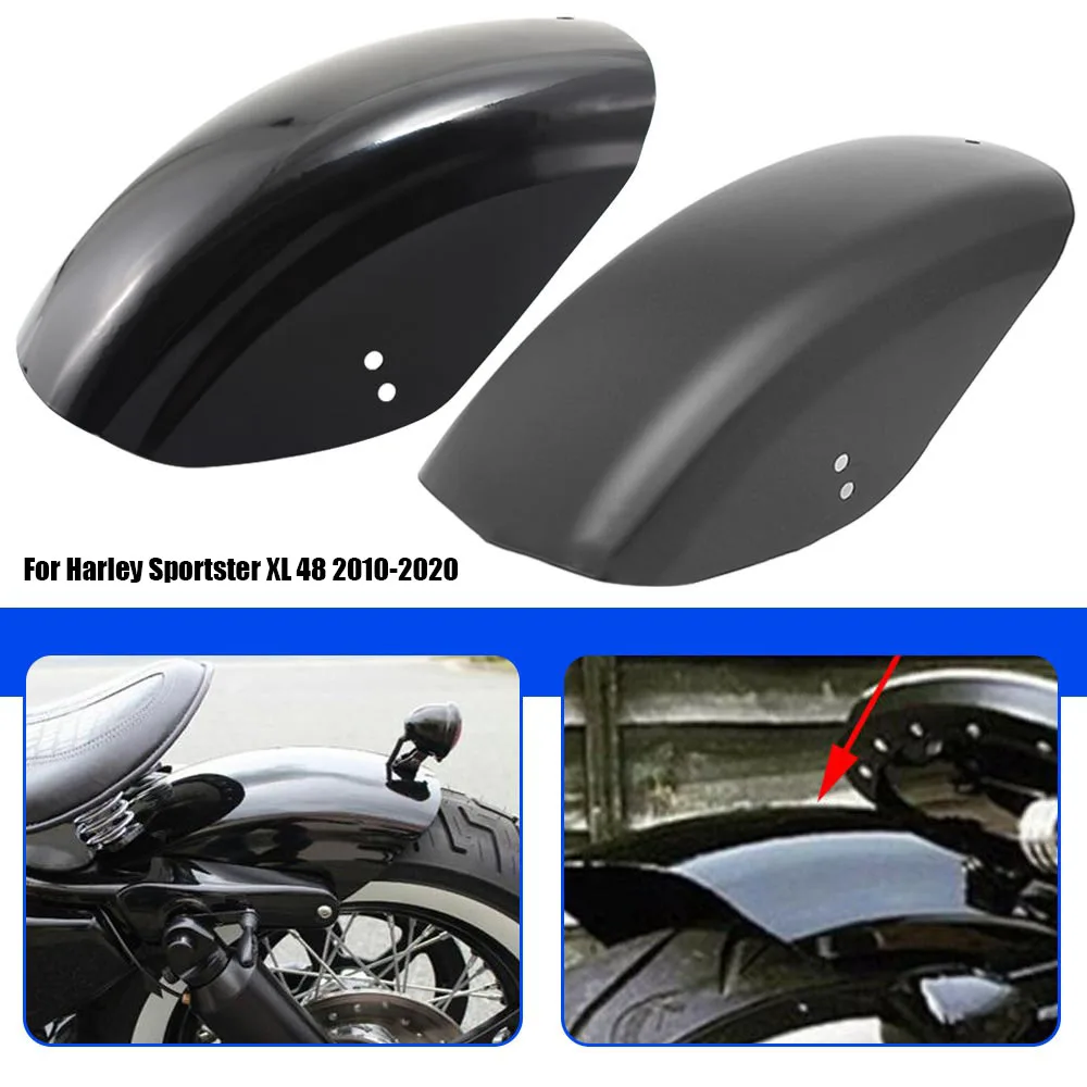 

Мотоциклетное матовое черное заднее крыло, короткая защита, брызговик, брызговик для Harley Sportster XL883 XL1200 48 72, железный заказ