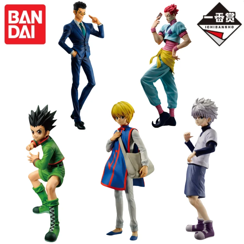 

В наличии: Оригинальная коллекционная фигурка Bandai Ichiban Kuji по аниме Hunter x Hunter — Гон Фрикс, Килуа Золдик, Курапика.