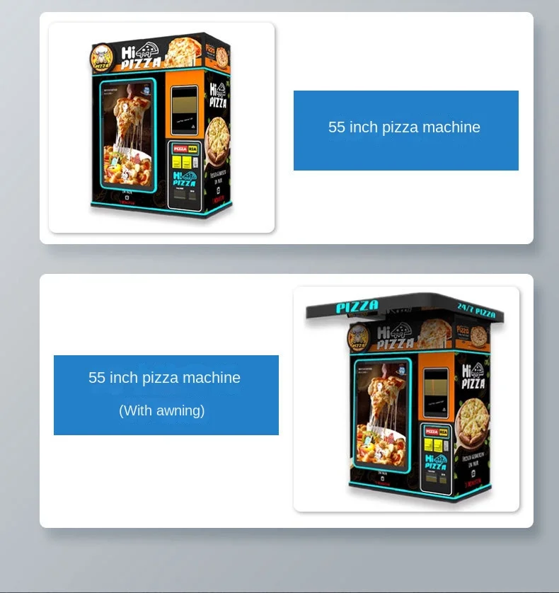 Customizable Commercial Touch Screen Pizza Vending Machine for Malls Self-Service Food with SDK Function