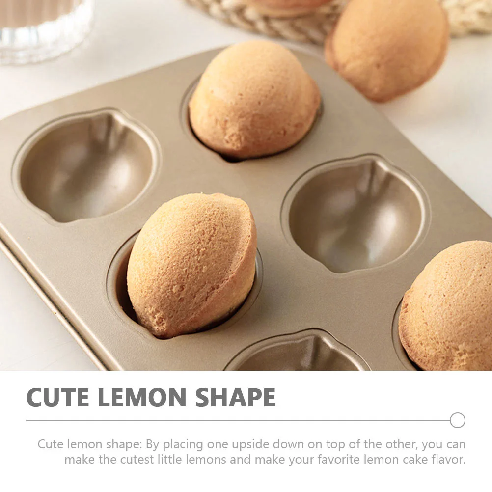 Madeleine Tin Nonstick Muffin Pan Lemon Shape Bakeware Metal Dessert Mold Mini Cake Pans