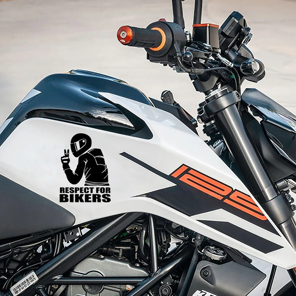 1pc Respect for Bikers Car Windscreen Stickers Cool Auto Window Glass Vinyl Decals Fashion Moto Styling Accesorios Para El Coche
