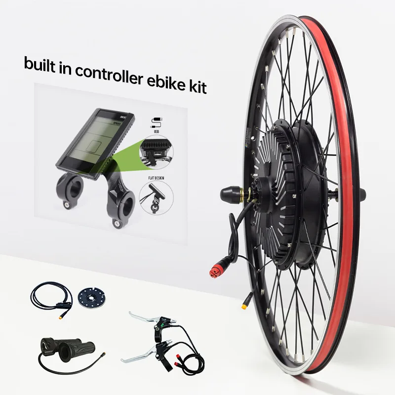 48v 1000w rear-drive rotary type new built-in controller motor mountain bike modification kit