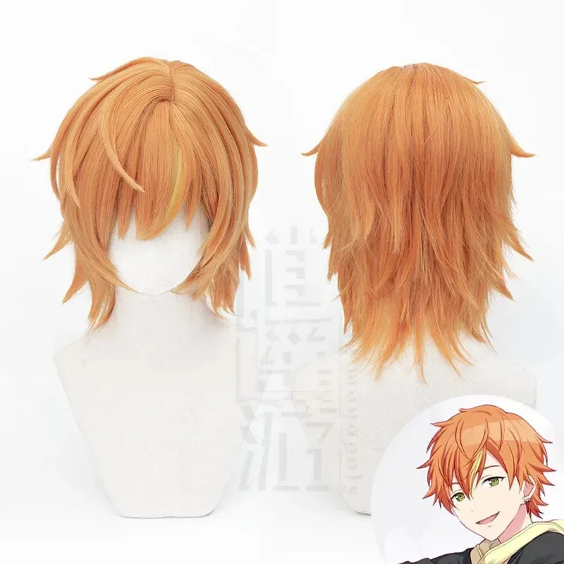 

NewProject Sekai Colorful Stage Akito Shinonome Косплей Парик Оранжевый Короткий Парик Мягкость Аниме Маскировка Мужское Волокно Синтетический Автомобиль NL3