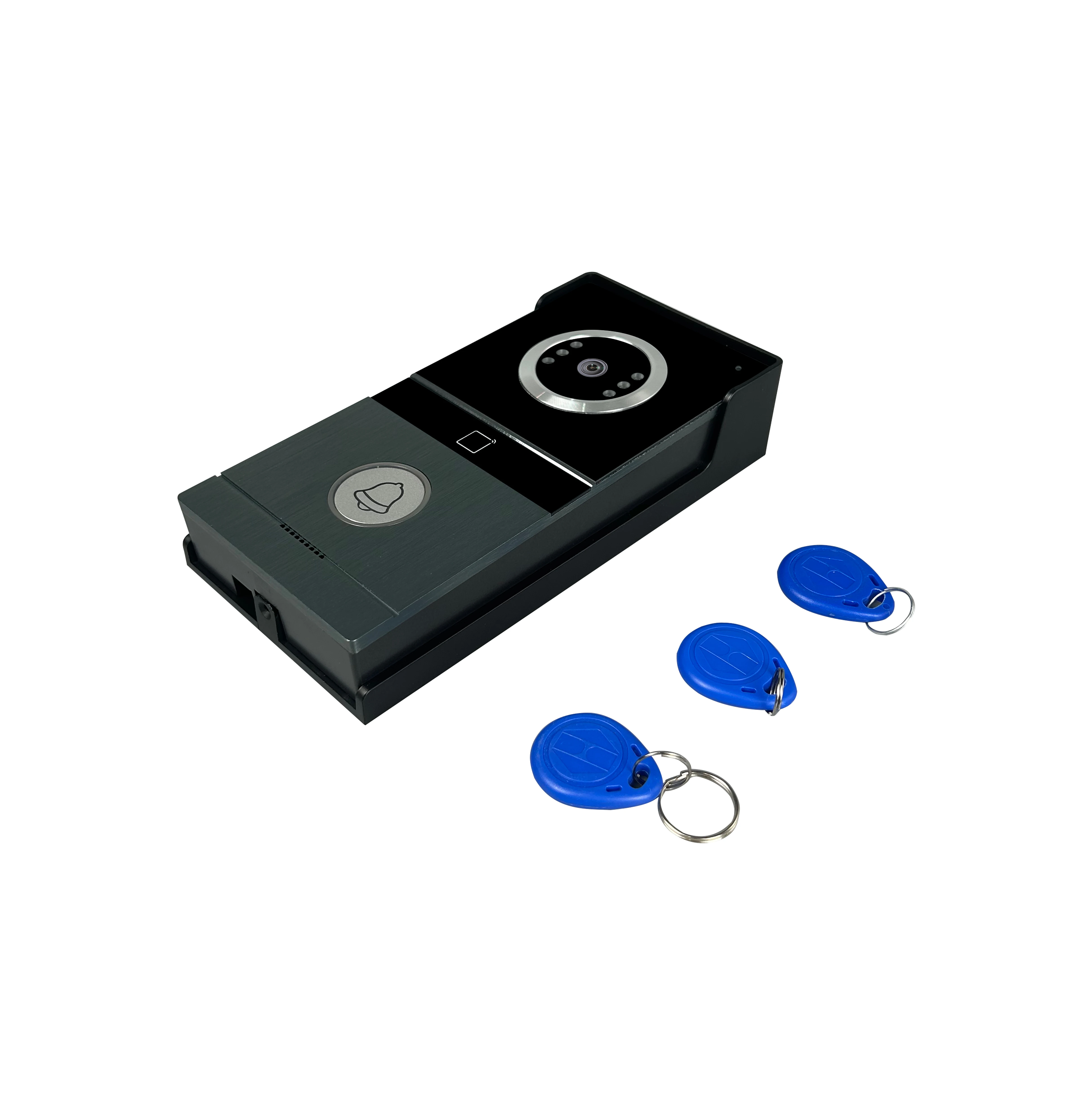 Angielo หน้าจอสีขนาด 7 นิ้ว Visual Intercom ระบบรักษาความปลอดภัยการสื่อสารสองทางปุ่มเดียวปลดล็อคอินฟราเรด Night Vision RFID