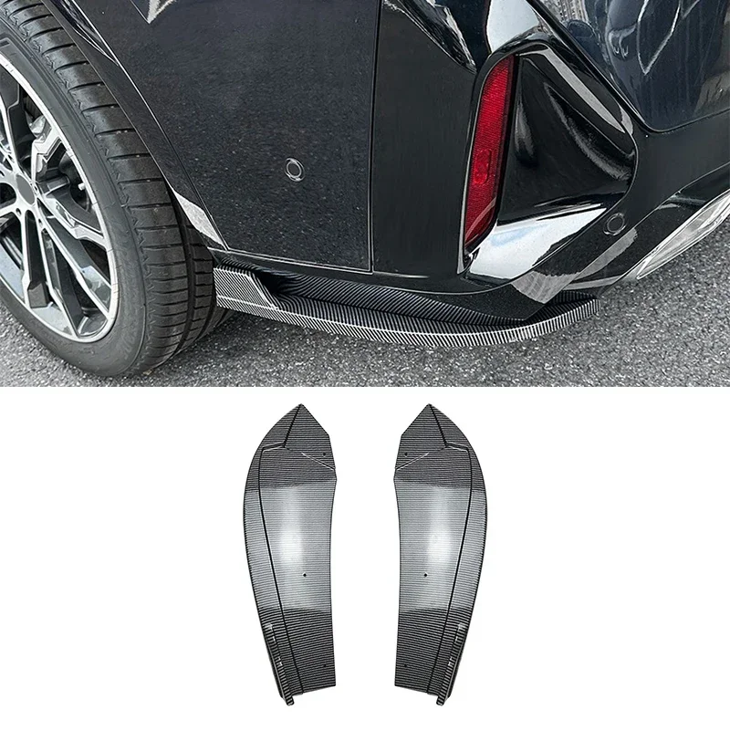 

New！ 2Pcs Car Rear Bumper Side Splitters Spoiler Canards Fender Decoration For BMW X4 G02 LCI M Sport 2022 2023