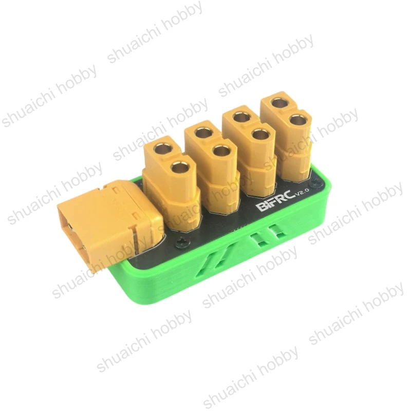 1PCS 200A Power Distribution Board 4 Channels XT60 Connector Male Female Plug 50mm PCB Welding Board Plate for RC Car Boat Parts