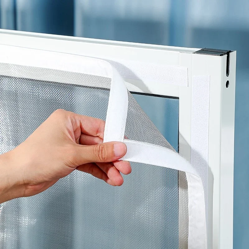 Customizable window screens, mesh mosquito nets, invisible door curtains, self-adhesive windows, simple mosquito gauze curtains