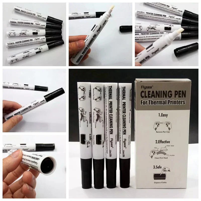 Universal Printhead Cleaning Pen Maintenance Pen for Thermal Printer Barcode Label Printer Print Head Cleaner Cleaning Tool
