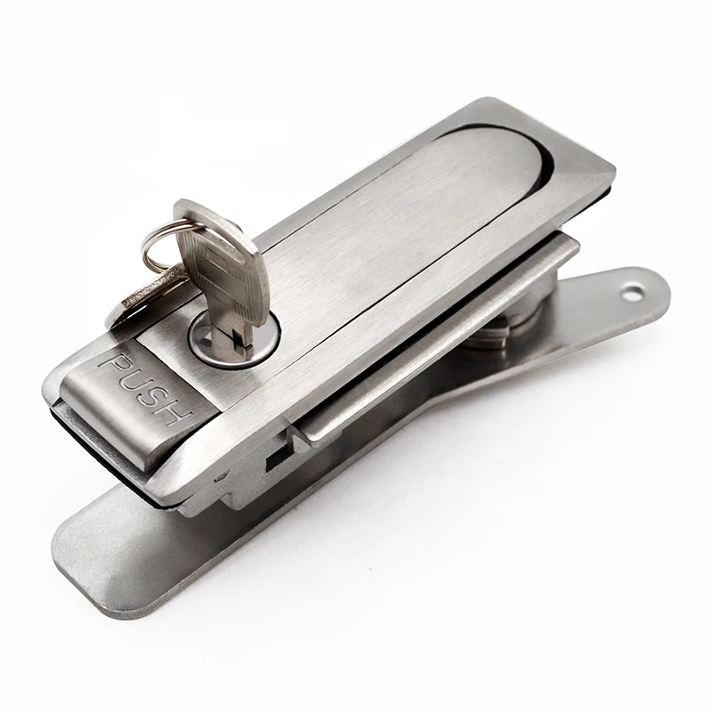 Flat Lock Stainless Steel Outdoor Electrical Box Electrical Cabinet Door Lock Steel Door Lock Switch Cabinet  Hardware
