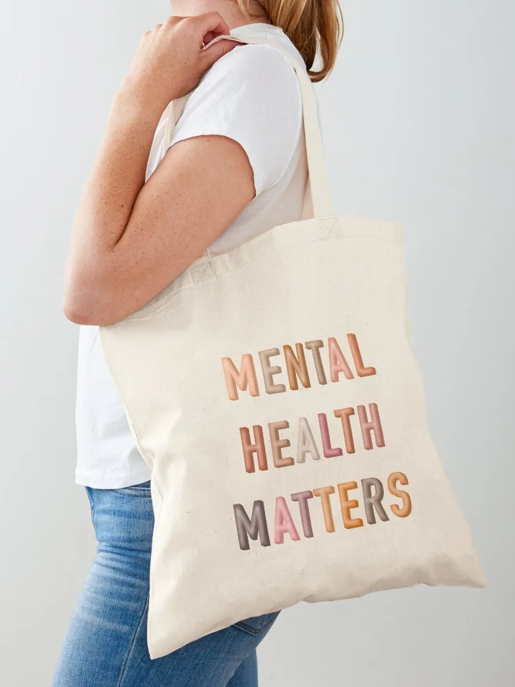 

Mental Health Matters Tote Bag tote bag Canvas bag for women Gift bags tote bags men