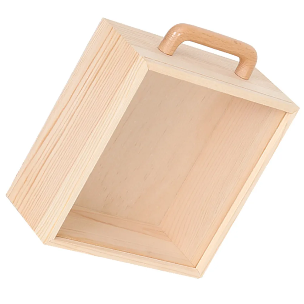 

Wood Display Box Clear Lid Jewelry Organizer Rustic Decorative Storage Container Keepsake Gift Packing Vanity Table Storage Case