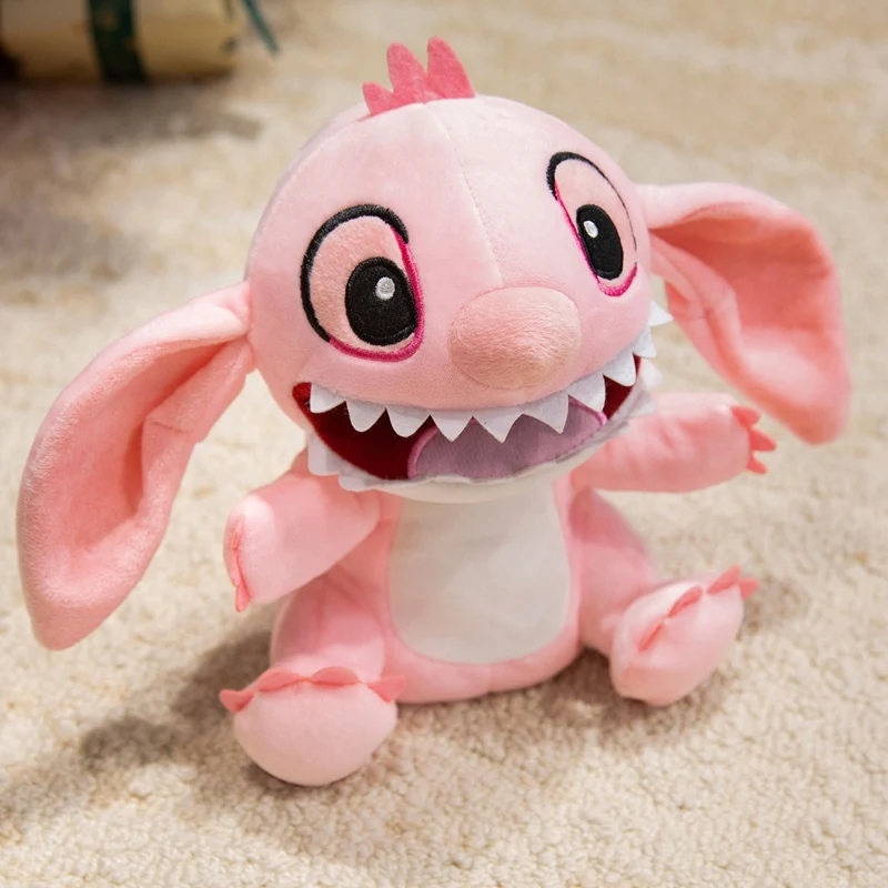 Lilo & Stitch peluche douce poupée point ange Cosplay peluche poupée Parent-enfant GameToys Kawaii main doigt marionnette cadeaux