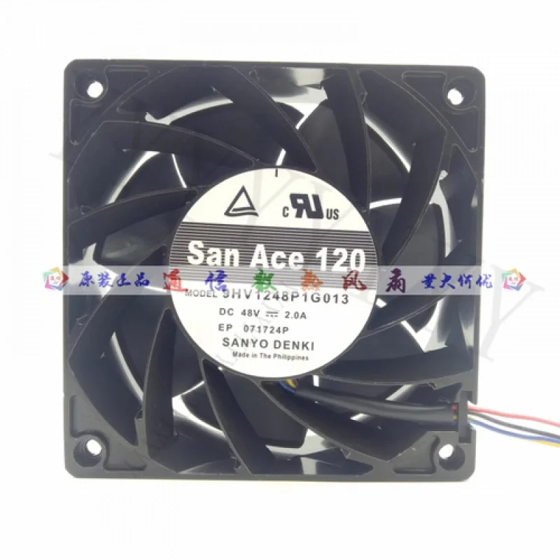 

SANYO 9HV1248P1G013 DC48V 2.0A Aluminum Frame High Air Volume Fan