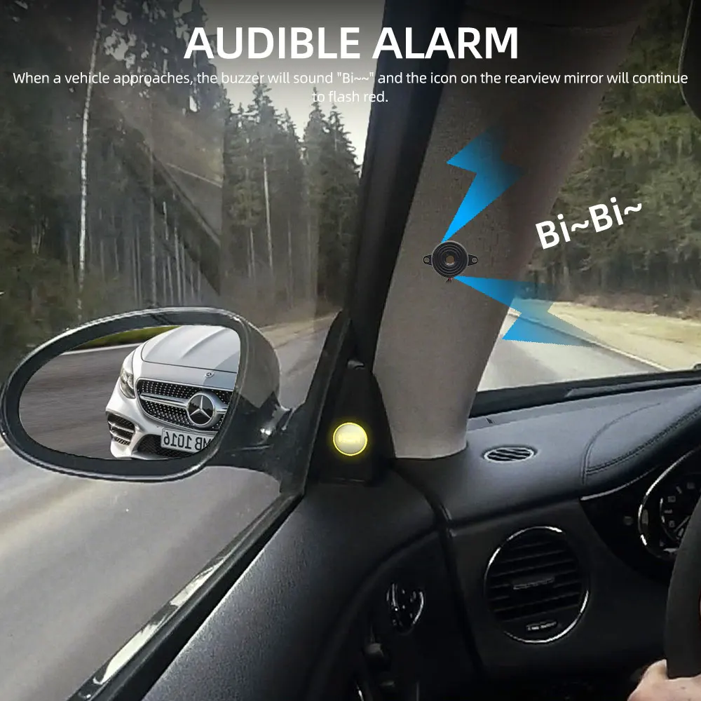 Car Detection 77 GHz Dual Sensor Microwave Radar Blind Spot Assistance  System BSD BSM Safety Driving