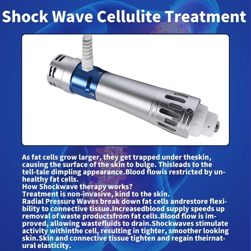 Professional Pneumatic Shockwave Therapy Machine Radial ESWT Sport Recovery Joint Pain Relief Portable Case Physiotherapy Device
