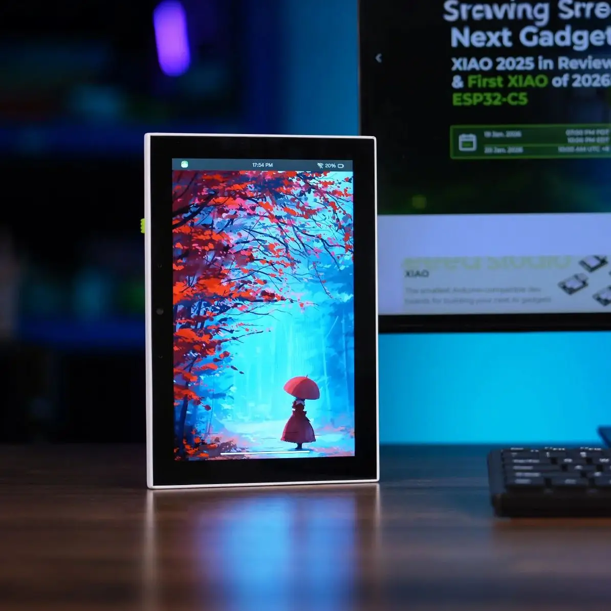 8" LCD Touch Display HMI Device IoT Dashboard reTerminal D1001 ESP32 C6 P4 Wi-Fi6 BLE5 Camera Dual Microphone 2500mAh Battery