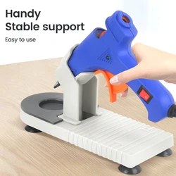 Hot Melt Glue Gun Stand Handmade DIY Tools Glue Gun Base Universal With Sucker Industrial Guns Holder Gadgets Glue Gun Organizer