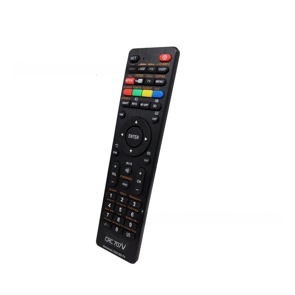 "CRC707V Universal Smart Remote Control - LCD Display & Infrared for Multi-Brand TVs"