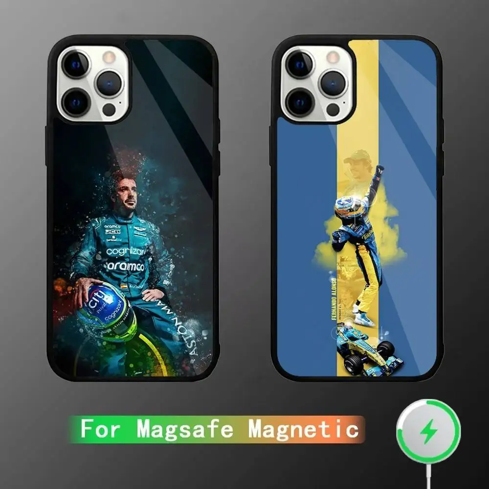 

Driver F-Fernando Alonso Phone Case For iPhone 17,16,15,14,13,12,11,Pro,Max,Plus,Mini,SE4,E Magnetic Magsafe Wireless Charging