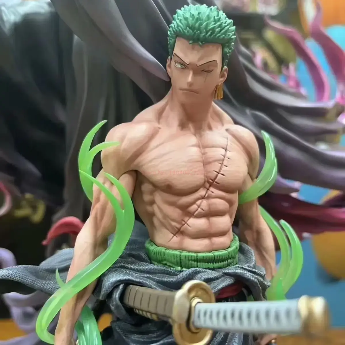 New 30cm One Piece Anime Figure Standing Death Roronoa Zoro Figurine Model Collection Room Ornament Dolls Birthday Boy Gifts