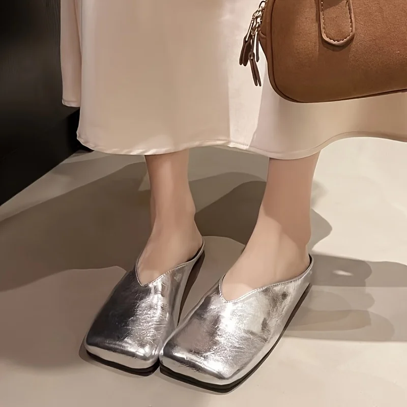 

Новые модные женские слипоны для весны и лета, удобная обувь с круглым носком для повседневной носки на улице.