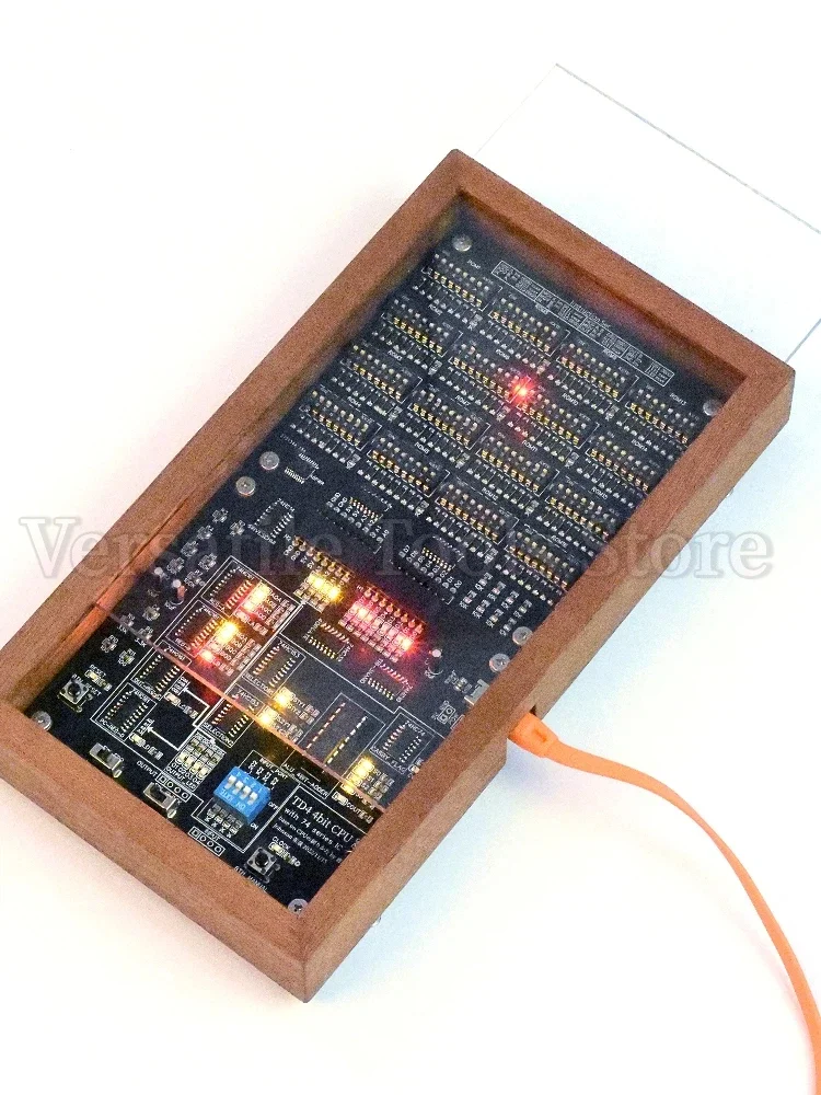 4 TD4 CPU Homemade Beginner 74 Series Chip Logic Circuit Design CPU Operating Principle Learning