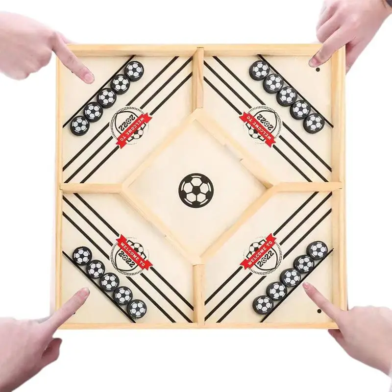 

Interactive Table Games Smooth Tabletop Soccer Toys Desktop Battle Game Eco-Friendly Wooden Hockey Board Game Multifunctional