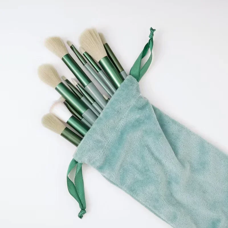13 pçs pincel de maquiagem ultra macio fibra ferramenta de maquiagem pó solto sombra lábio corretivo blush fundação cabelo macio beleza maquiagem