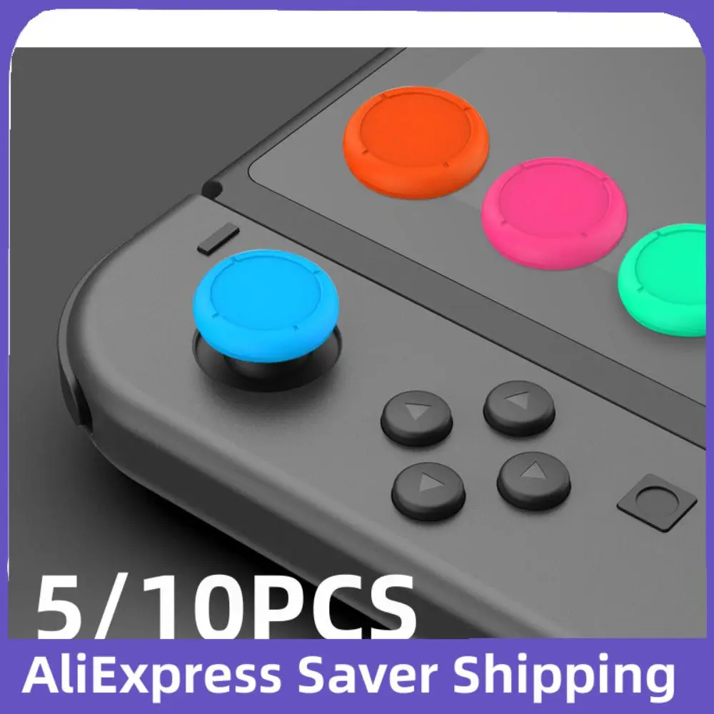 5/10pcs Thumb Grip Set For Switch OLED/Switch Lite Replacement Joystick Cap 3D Analog Stick Cap Replacement Part Repair Kit