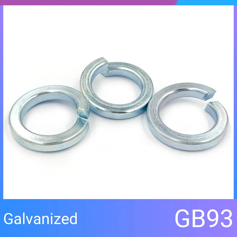 M2 M2.5 M3 M4 M5 M6 M8 M10 M12 M14 M16 M18~M27 Gasket spring pad Open elastic gaskets Springs washer Manganese steel galvanized