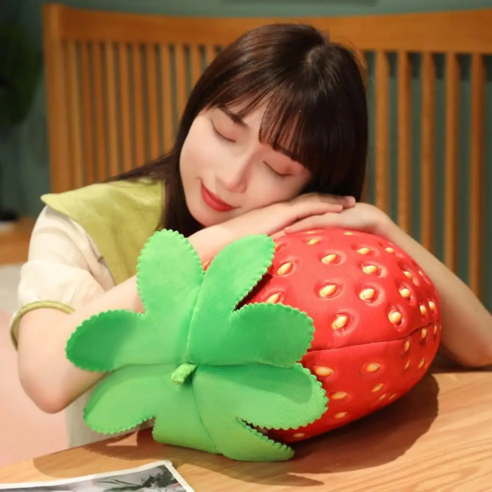 13.8 inch Strawberry  Fruit Children's  Filled Strawberry Plush  Super Soft  Cushion for Boys and Girls Room Decoration Gift