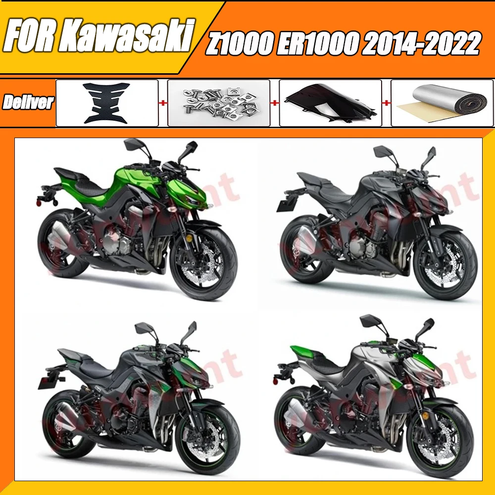 

New ABS Motorcycle Fairings Kit fit For Z1000 Z ER ZR 1000 ZR1000 ER1000 2014 2015 2016 2017 2018 - 2022 full fairing set zxmt