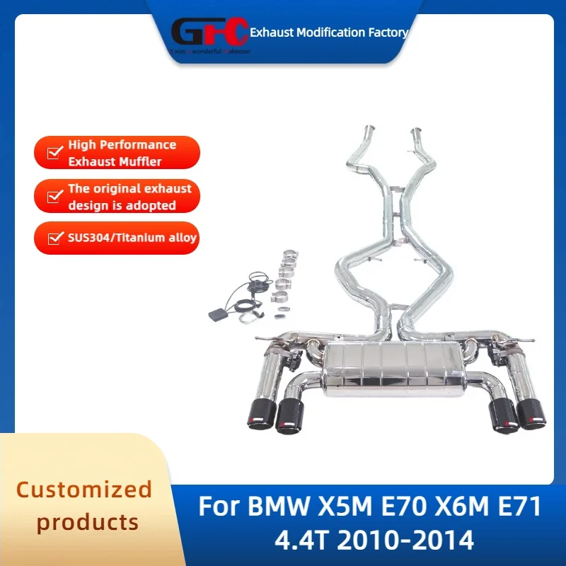 

Catback Valvetronic Exhaust Pipe for BMW X5M E70 X6M E71 4.4T 2010-2014 High-Performance Stainless Steel Exhaust Muffler System