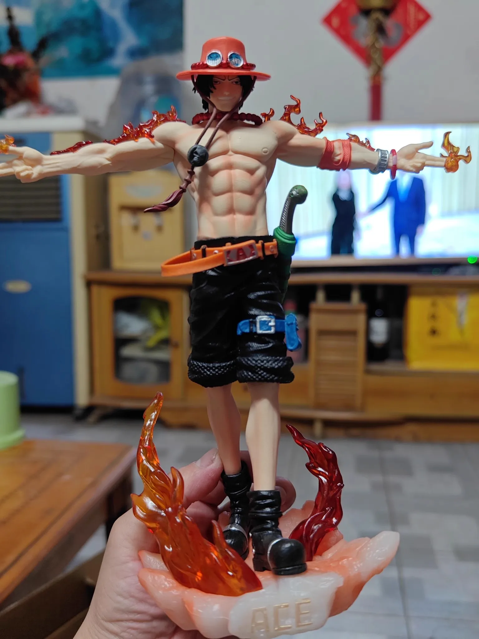 

26cm Anime One Piece Figures Portgas·D· Ace Action Figures Anime Pvc Collection Model Toys Periphery Ornamen Birthday Gifts