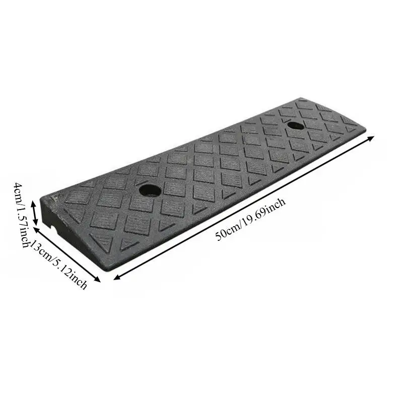 Draagbare Drempel Oprit 3/5/6/7/8/9/10 cm Hoogte Antislip Oppervlak Duurzaam Oprit voor Auto Motor Rolstoel Scooter Huisdieren Toegang