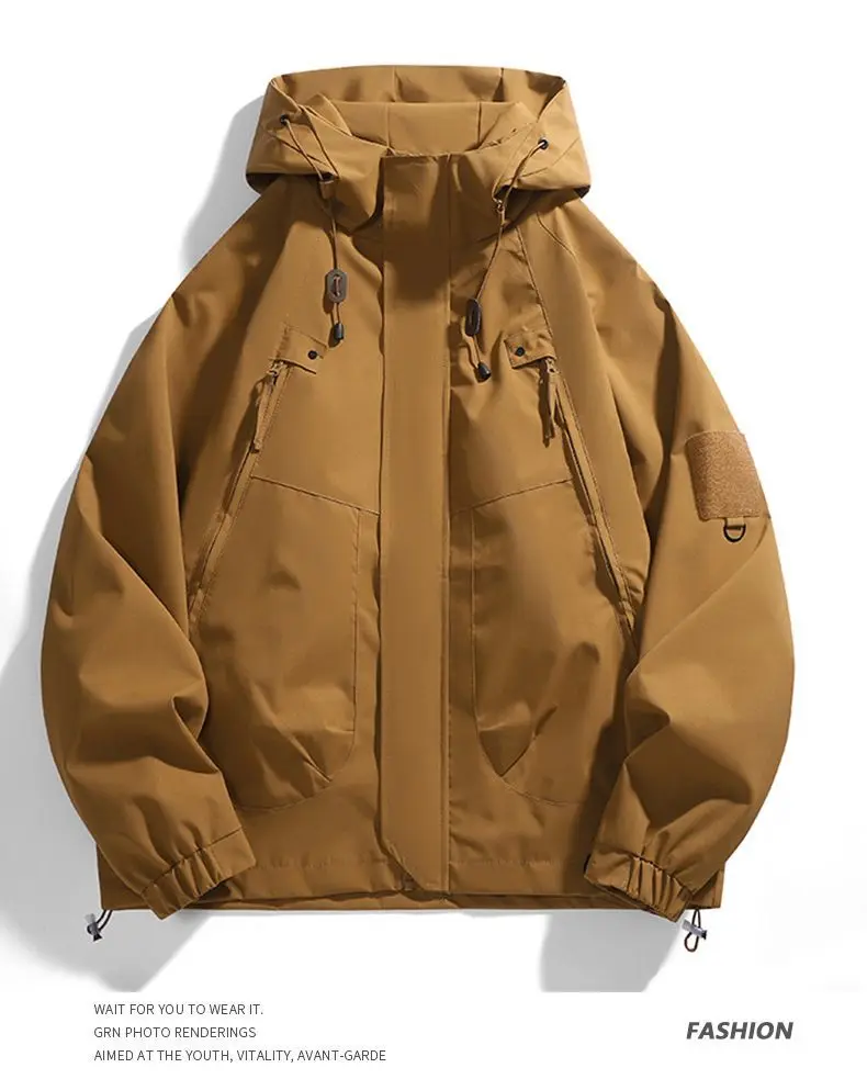 الربيع والخريف الرجال والنساء نفس الأمريكية سترة فضفاضة يندبروف في الهواء الطلق الاتجاه سترة الموضة الاتجاه