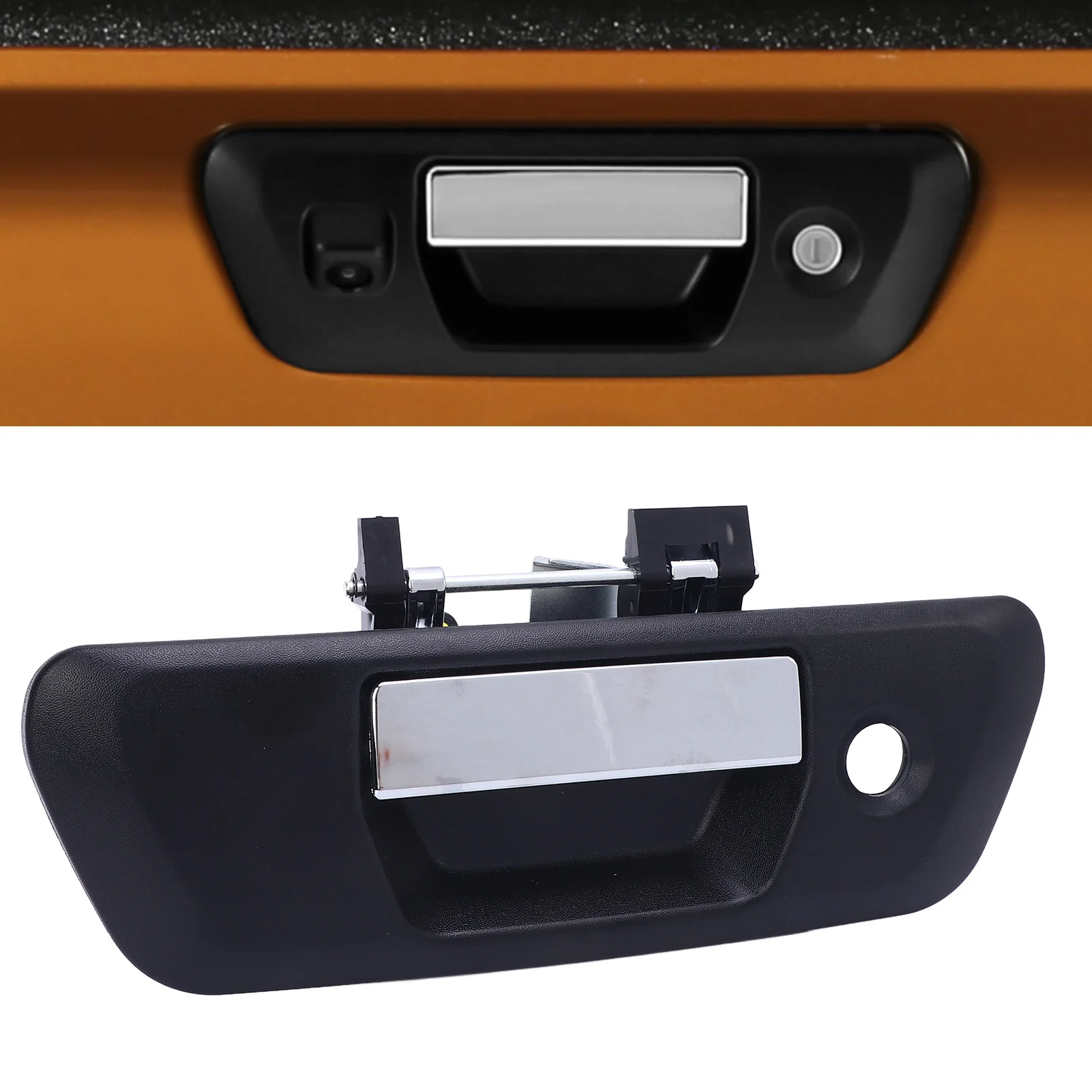 

Tailgate Handle Single Key Hole Enhanced Security Comfortable Grip 90606 4JG0B Replacement for Navara NP300 2015 to 2019