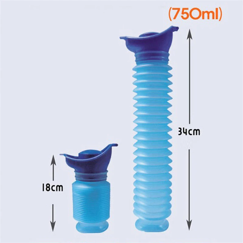Foldable Portable Urinal 750ML Leak Proof Travel Potty for Women Men Toddler Car Toilet Pee Training Hygienic Urine Bag