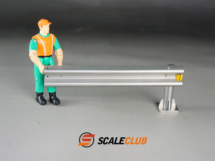 Scaleclub 1:14 1:10 Simulations-Szenen-Metall-Autobahn-Leitplanke für Tamiya Lesu für Scania Man Actros Volvo Autoteile RC Truck – Detail 5