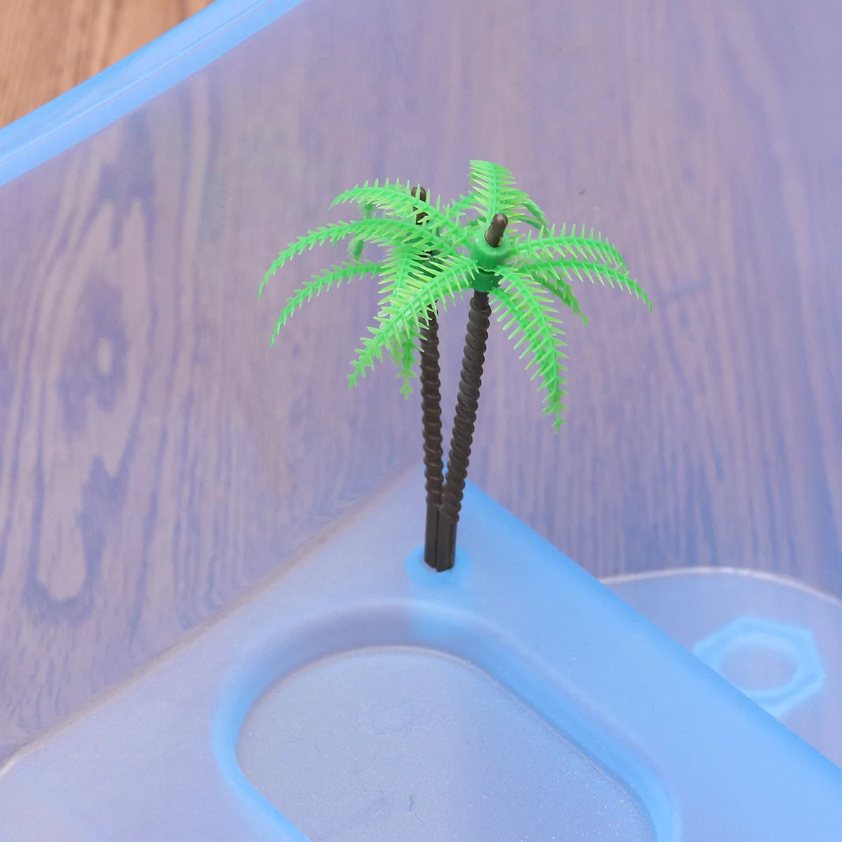 

Plastic Turtle Tank Small Feeding Box Open Basking Platform Durable Pp Material Pet Reptile Habitat Container