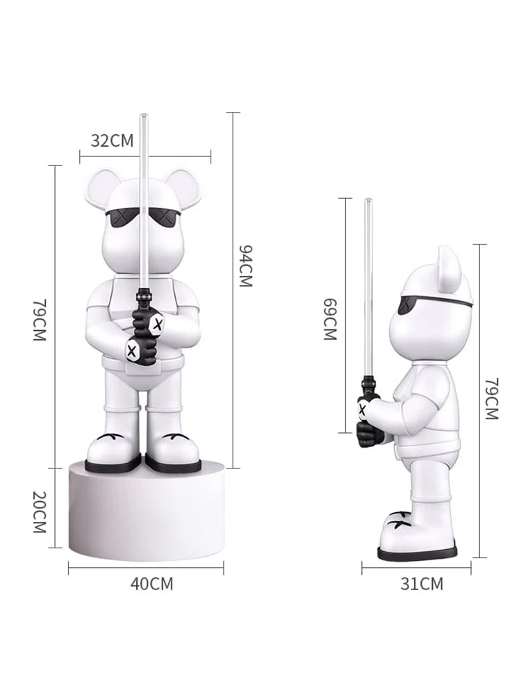 Luxury Room Decor Light Saber Bear Statue Ornaments Modern Home Living Room Sofa TV Cabinet Large Floor Decoration Sculpture - Image 6