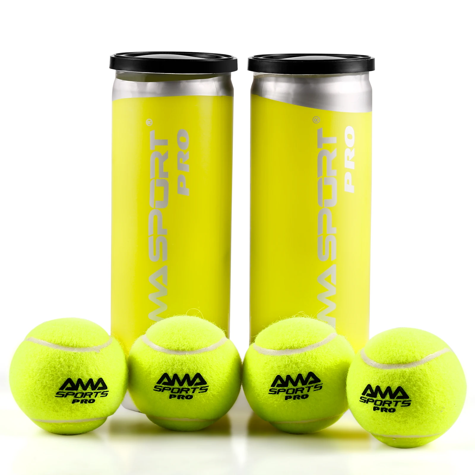 AMASPORT Padel Tennis Ball Packed in Pressurized Tubes Wool Needle Felt IPF Approval High Quality Balls Padel Accessories