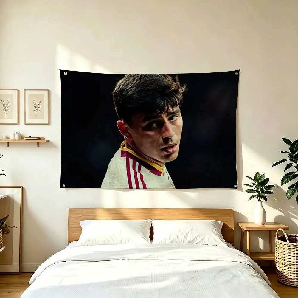 P-Pedri Spain Young Midfielder  Flag Suitable For Party Club Outdoor Interior Wall Decoration Banner Fans Gift